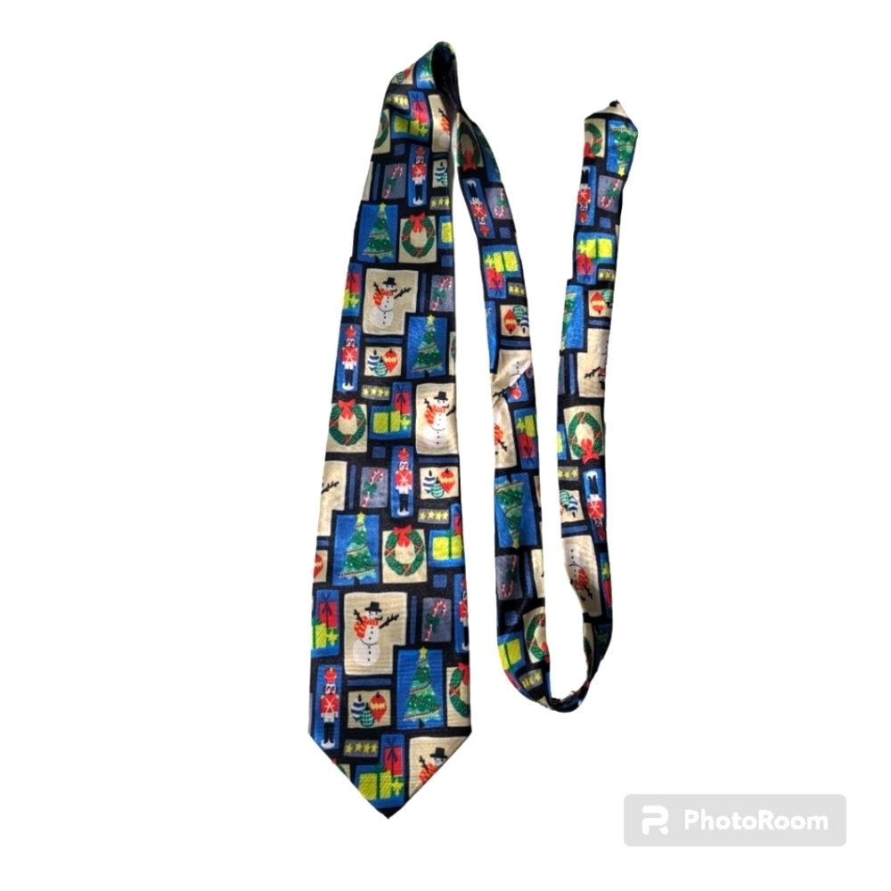 Vintage Ferrarius Christmas Necktie. Christmas Theme Tie.